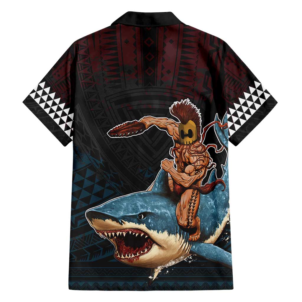 Hawaii Ikaika Family Matching Off Shoulder Maxi Dress and Hawaiian Shirt Hawaiian Mythic Koa Tribal Warrior