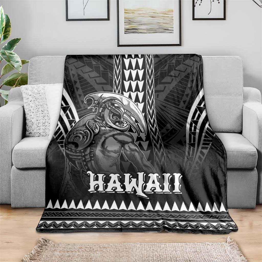 Hawaiian Ikaika Warrior Blanket Tribal Pattern