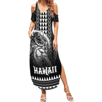 Hawaiian Ikaika Warrior Summer Maxi Dress Tribal Pattern
