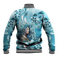 Hawaii Namaka Goddess Of The Sea Baseball Jacket Polynesian Style LT05 - Polynesian Pride