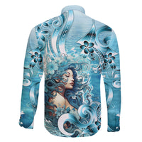 Hawaii Namaka Goddess Of The Sea Family Matching Short Sleeve Bodycon Dress and Hawaiian Shirt Polynesian Style LT05 - Polynesian Pride