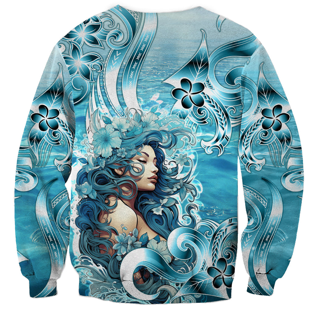 Hawaii Namaka Goddess Of The Sea Sweatshirt Polynesian Style LT05 - Polynesian Pride
