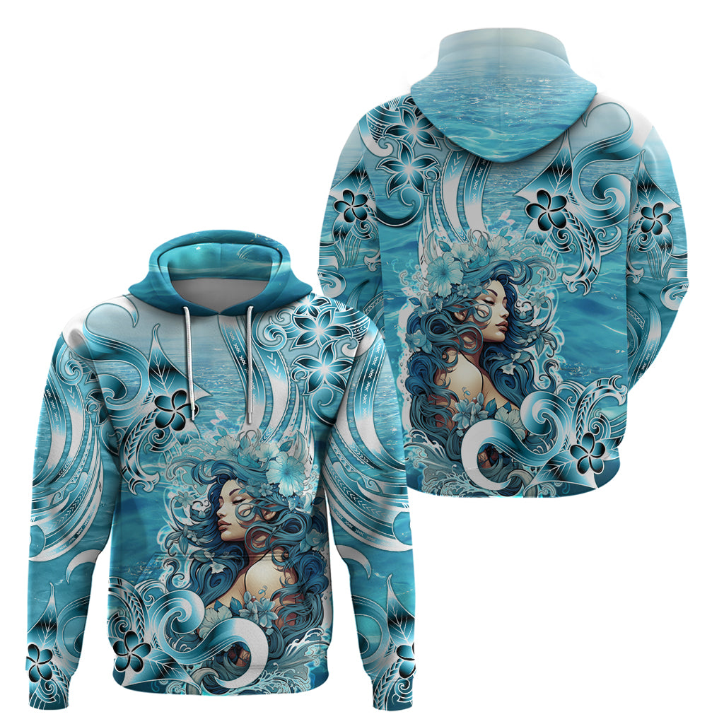 Hawaii Namaka Goddess Of The Sea Zip Hoodie Polynesian Style LT05 - Polynesian Pride