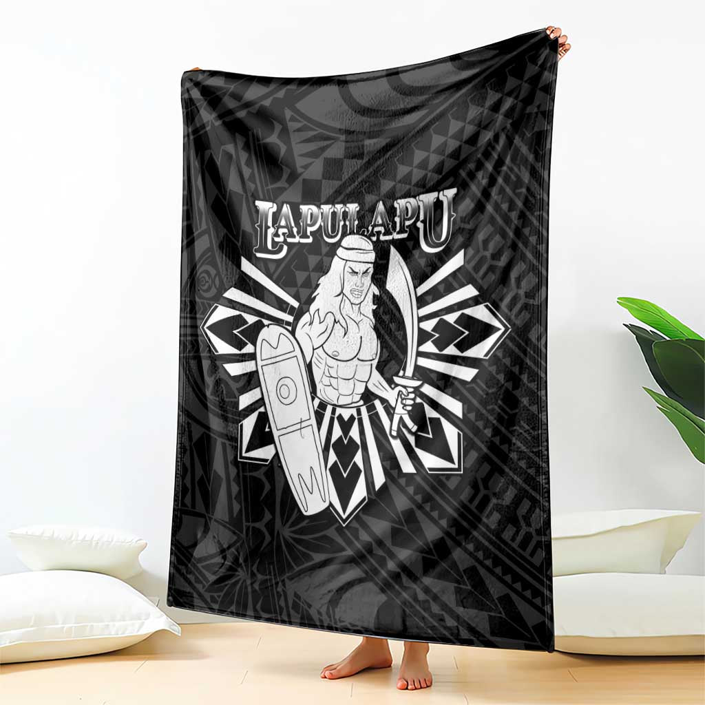 Philippines Tribal Blanket King Lapu Lapu Black Version