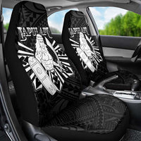 Philippines Tribal Car Seat Cover King Lapu Lapu Black Version