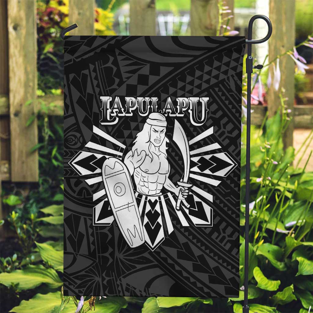Philippines Tribal Garden Flag King Lapu Lapu Black Version
