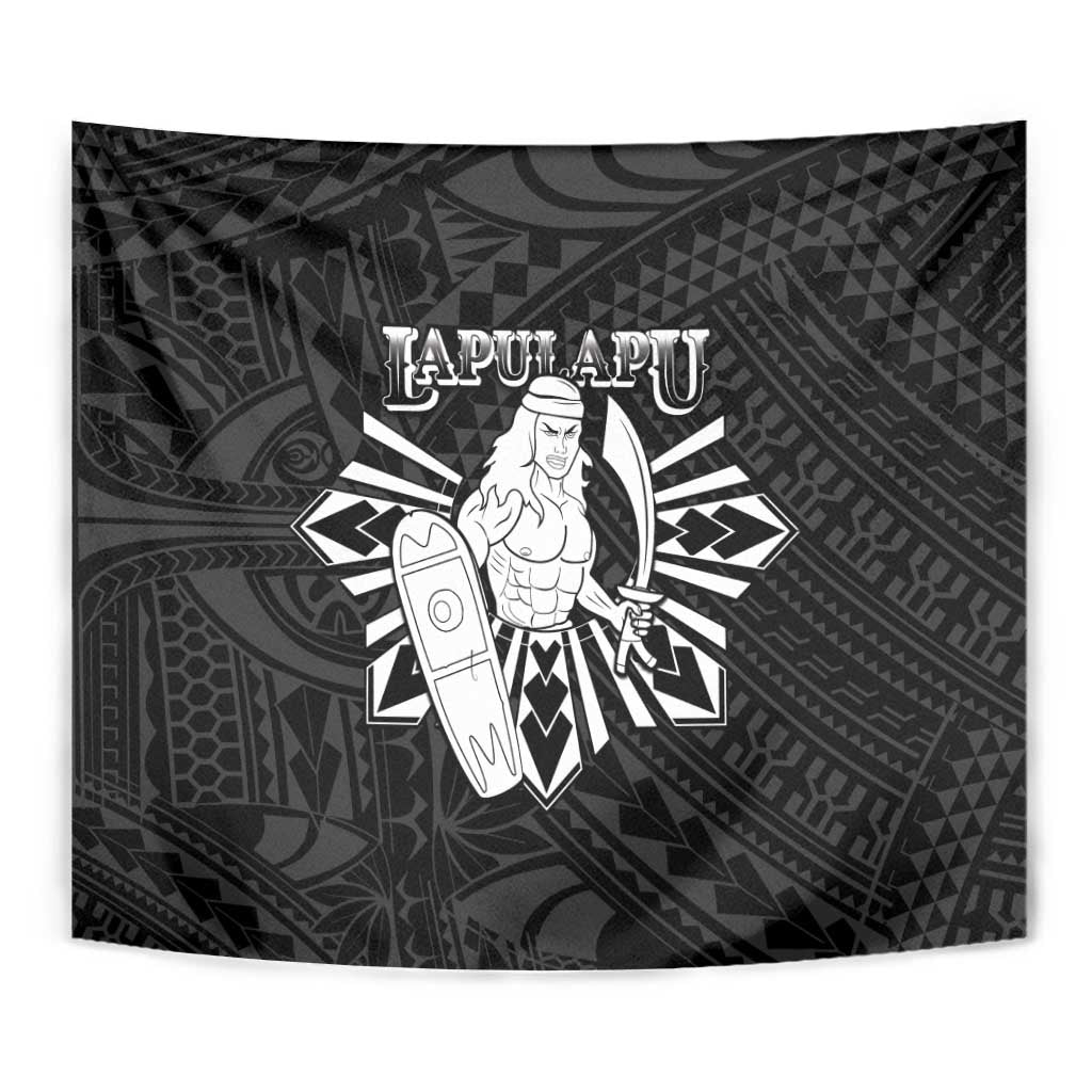 Philippines Tribal Tapestry King Lapu Lapu Black Version