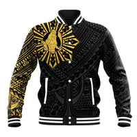 Philippines Tribal Baseball Jacket King Lapu Lapu Gold Version