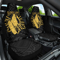 Philippines Tribal Car Seat Cover King Lapu Lapu Gold Version