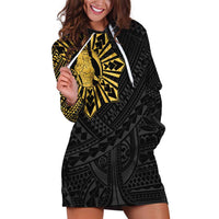 Philippines Tribal Hoodie Dress King Lapu Lapu Gold Version