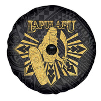 Philippines Tribal Spare Tire Cover King Lapu Lapu Gold Version