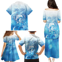 Mother's Love Is Deeper Than Ocean Family Matching Puletasi and Hawaiian Shirt Polynesian Style