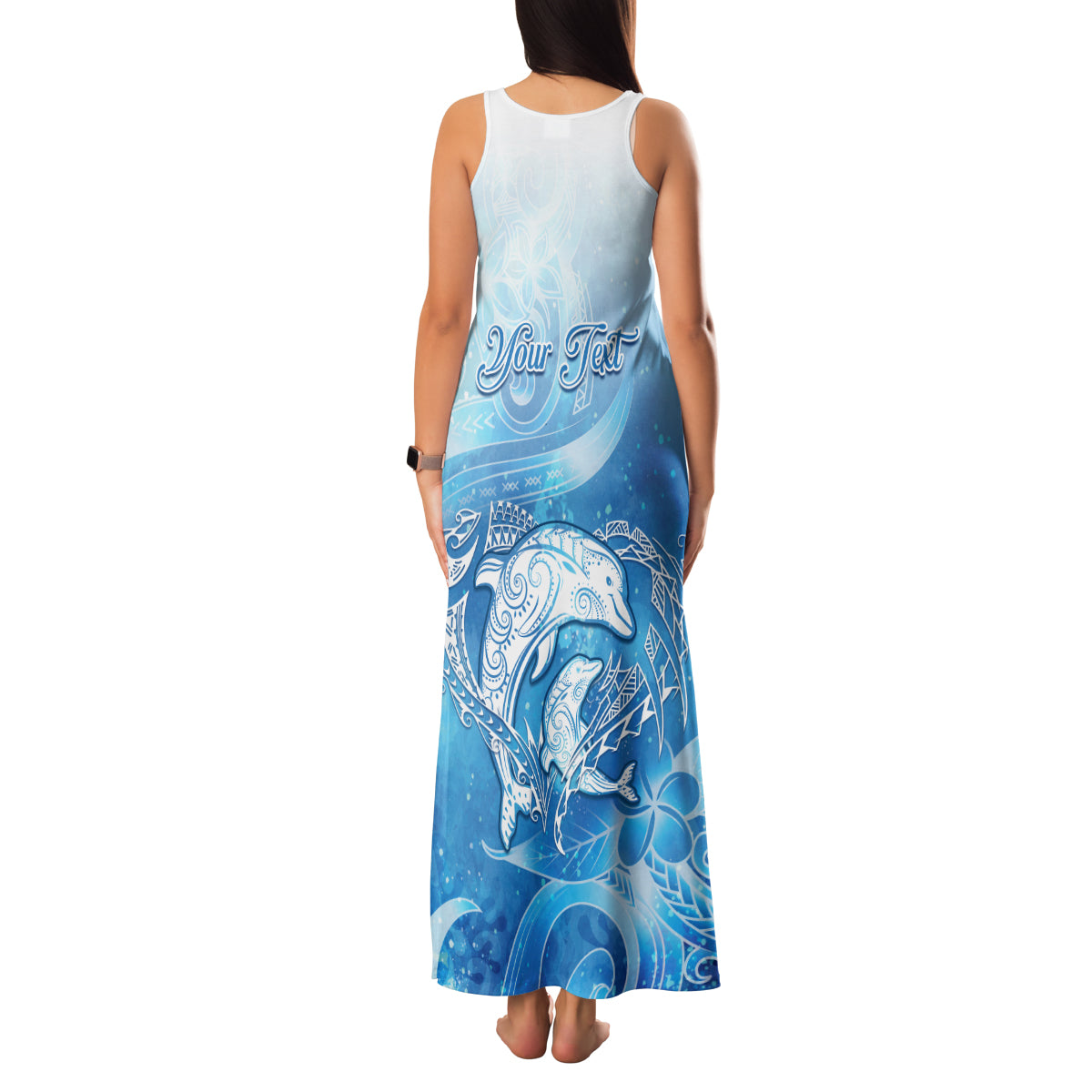 Mother's Love Is Deeper Than Ocean Family Matching Tank Maxi Dress and Hawaiian Shirt Polynesian Style