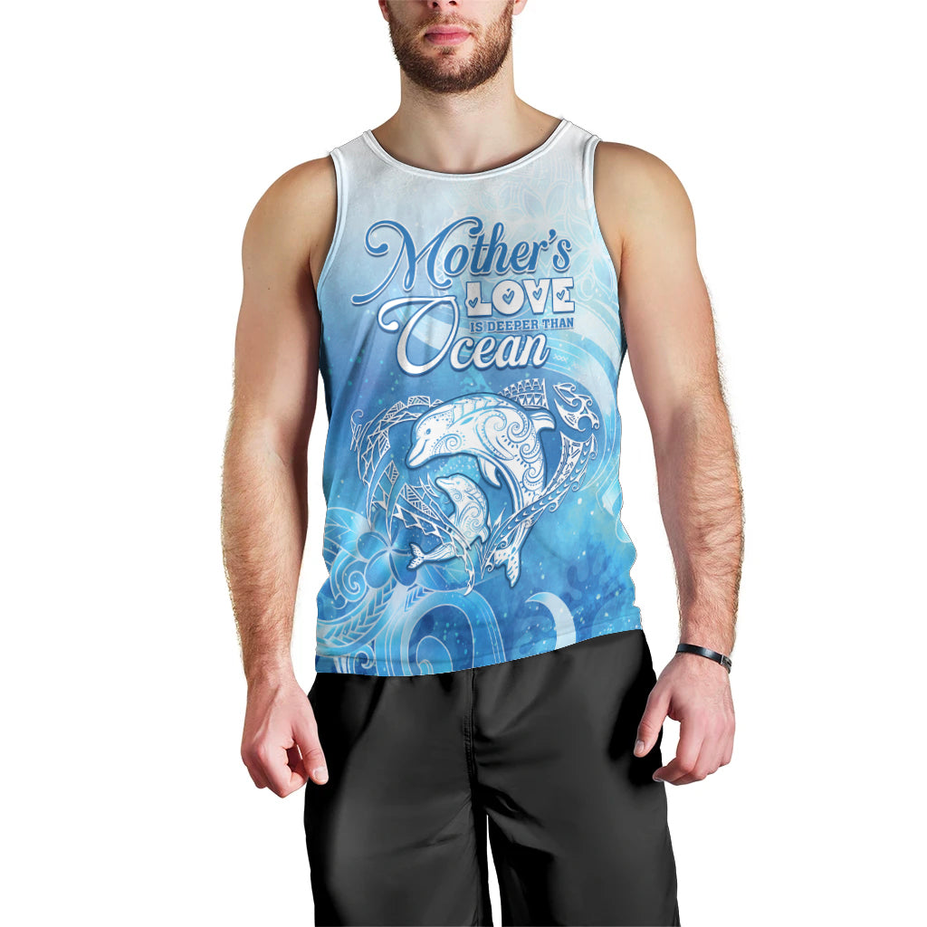 Mother's Love Is Deeper Than Ocean Men Tank Top Polynesian Style