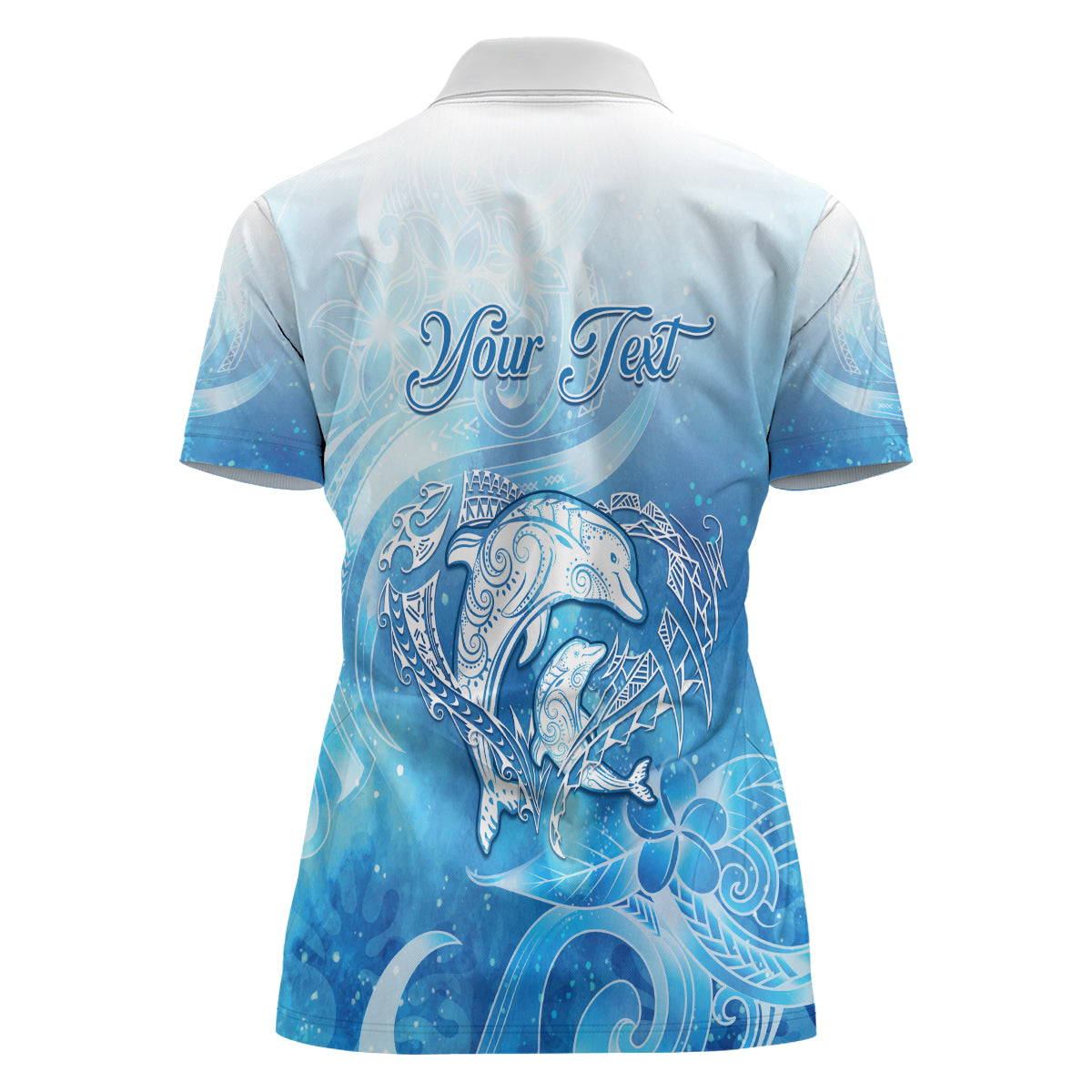 Mother's Love Is Deeper Than Ocean Women Polo Shirt Polynesian Style