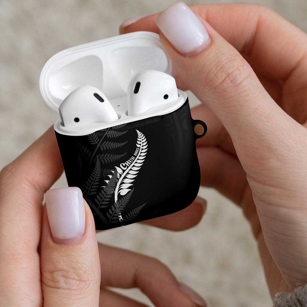 New Zealand Chur Bro AirPods Case Maori Koru With Silver Fern
