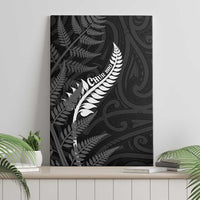 New Zealand Chur Bro Canvas Wall Art Maori Koru With Silver Fern