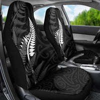 New Zealand Chur Bro Car Seat Cover Maori Koru With Silver Fern LT05 - Polynesian Pride