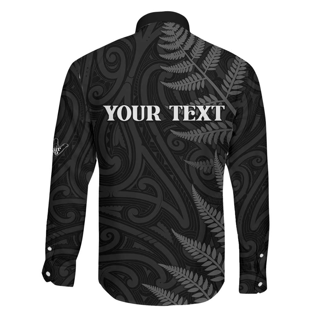 Personalised New Zealand Chur Bro Family Matching Puletasi and Hawaiian Shirt Maori Koru With Silver Fern