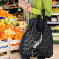 New Zealand Chur Bro Grocery Bag Maori Koru With Silver Fern