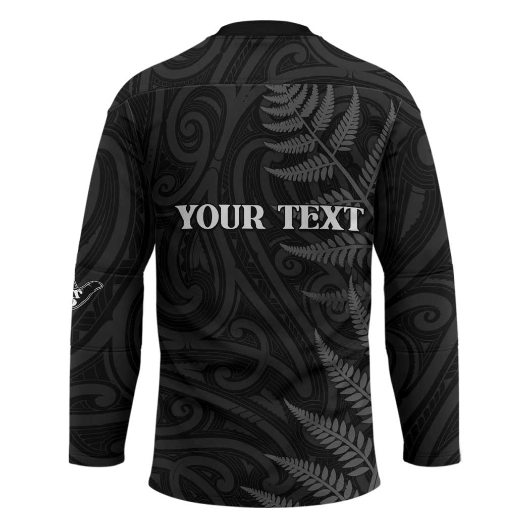 Personalised New Zealand Chur Bro Hockey Jersey Maori Koru With Silver Fern LT05 - Polynesian Pride