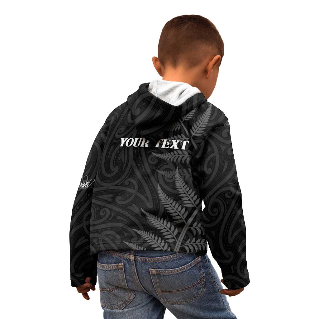 Personalised New Zealand Chur Bro Kid Hoodie Maori Koru With Silver Fern LT05 - Polynesian Pride