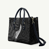 New Zealand Chur Bro Leather Bag Maori Koru With Silver Fern