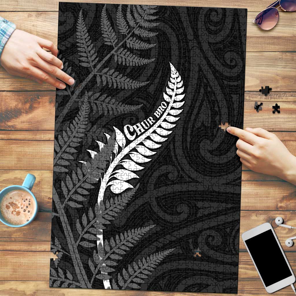 New Zealand Chur Bro Puzzle Maori Koru With Silver Fern