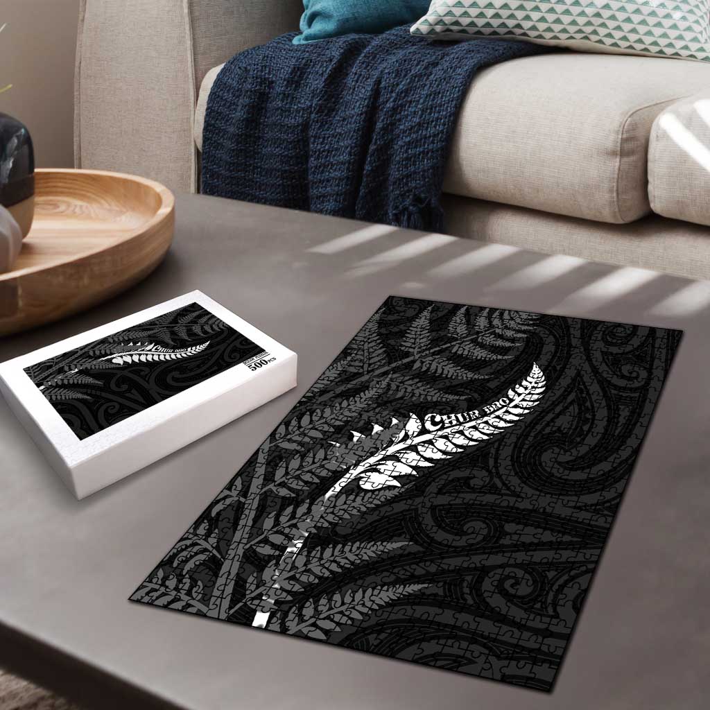 New Zealand Chur Bro Puzzle Maori Koru With Silver Fern