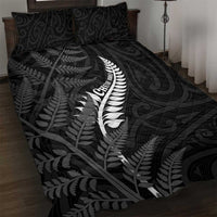 New Zealand Chur Bro Quilt Bed Set Maori Koru With Silver Fern