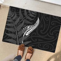 New Zealand Chur Bro Rubber Doormat Maori Koru With Silver Fern