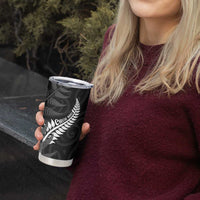 Personalised New Zealand Chur Bro Tumbler Cup Maori Koru With Silver Fern LT05 - Polynesian Pride