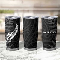 Personalised New Zealand Chur Bro Tumbler Cup Maori Koru With Silver Fern LT05 - Polynesian Pride