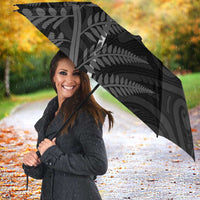 New Zealand Chur Bro Umbrella Maori Koru With Silver Fern LT05 - Polynesian Pride