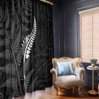 New Zealand Chur Bro Window Curtain Maori Koru With Silver Fern LT05 - Polynesian Pride