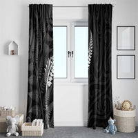 New Zealand Chur Bro Window Curtain Maori Koru With Silver Fern LT05 - Polynesian Pride