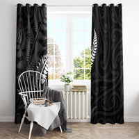 New Zealand Chur Bro Window Curtain Maori Koru With Silver Fern LT05 - Polynesian Pride