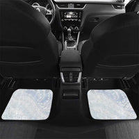 Northern Mariana Islands Chamorro Car Mats Plumeria Curves Style White Version