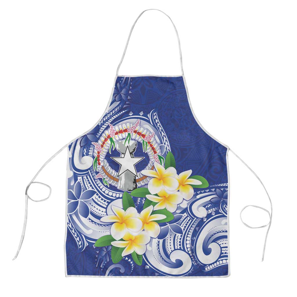 Northern Mariana Islands Apron Polynesian Pattern With Frangipani
