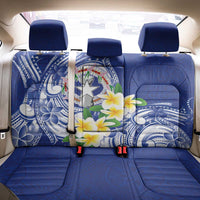 Northern Mariana Islands Back Car Seat Cover Polynesian Pattern With Frangipani