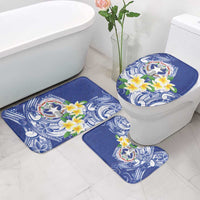 Northern Mariana Islands Bathroom Set Polynesian Pattern With Frangipani