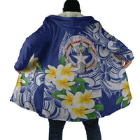 Northern Mariana Islands Cloak Polynesian Pattern With Frangipani