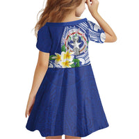 Northern Mariana Islands Family Matching Mermaid Dress and Hawaiian Shirt Polynesian Pattern With Frangipani