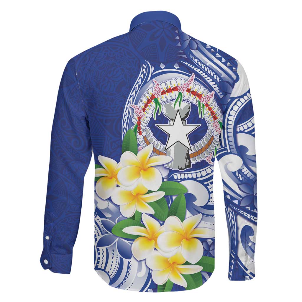 Northern Mariana Islands Family Matching Mermaid Dress and Hawaiian Shirt Polynesian Pattern With Frangipani