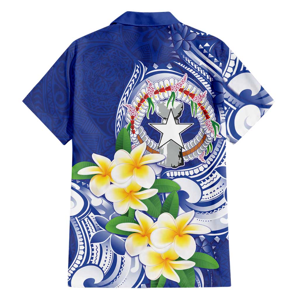 Northern Mariana Islands Family Matching Off The Shoulder Long Sleeve Dress and Hawaiian Shirt Polynesian Pattern With Frangipani