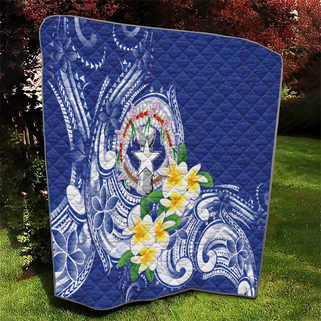 Northern Mariana Islands Quilt Polynesian Pattern With Frangipani