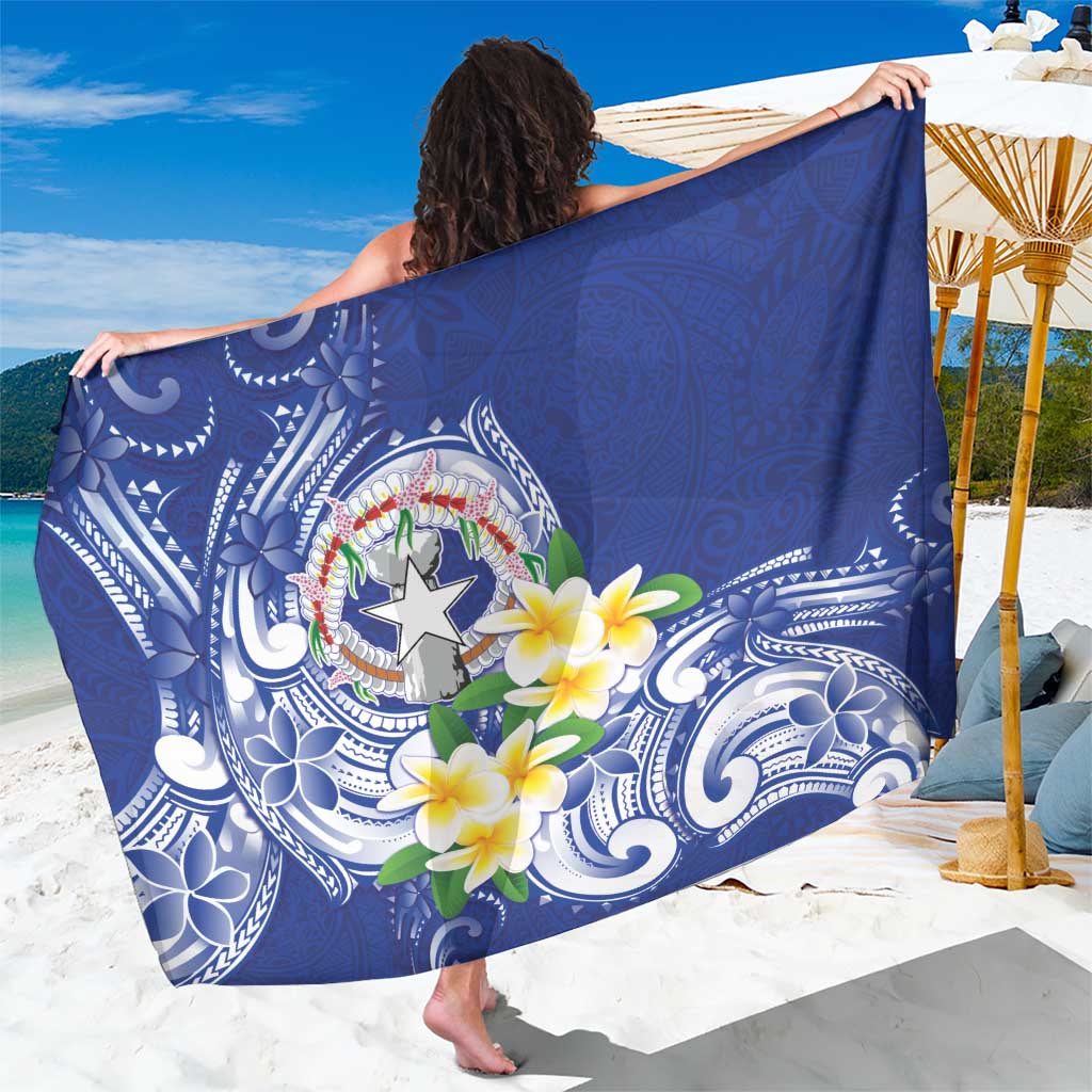 Northern Mariana Islands Sarong Polynesian Pattern With Frangipani