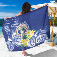 Northern Mariana Islands Sarong Polynesian Pattern With Frangipani