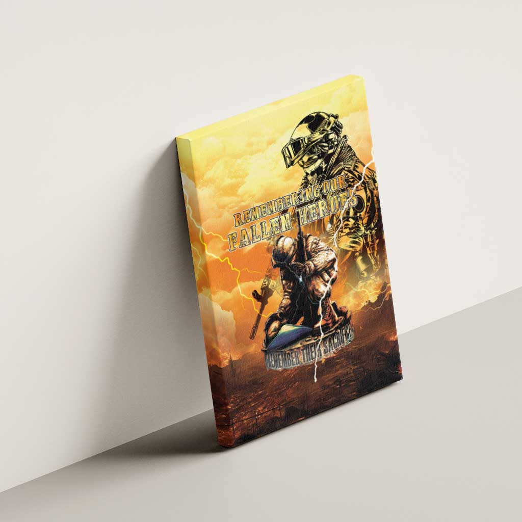 Hawaii Memorial Day Canvas Wall Art Remember Their Sacrifice