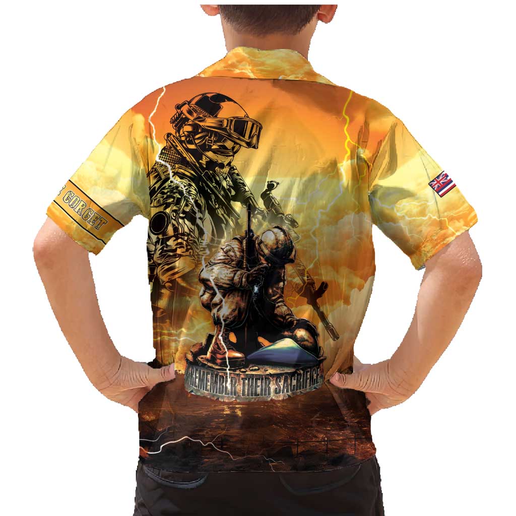 Hawaii Memorial Day Family Matching Mermaid Dress and Hawaiian Shirt Remember Their Sacrifice